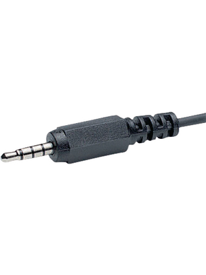 Marushin Electric - MC-4350 - Jack plug with cable black 4P, MC-4350, Marushin Electric