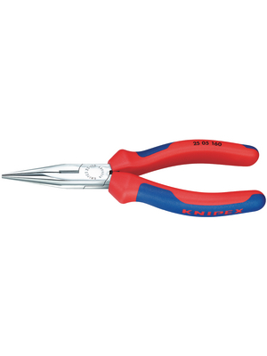 Knipex - 25 05 160 - Flat-nose pliers with cutter 160 mm, 25 05 160, Knipex