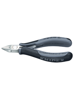 Knipex - 77 42 115 ESD - Side-cutting pliers without bevel, 77 42 115 ESD, Knipex