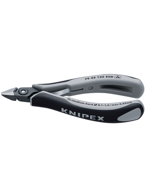 Knipex - 79 42 125 ESD - Side-cutting pliers without bevel, 79 42 125 ESD, Knipex