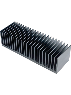 Austerlitz Electronic - KS300.6-1000E - Heat sink 1000 mm 0.3 K/W  @ L=100 mm black anodised, KS300.6-1000E, Austerlitz Electronic