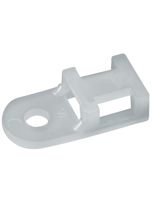 RND Cable - RND 475-00377 - Cable tie mount 2.4...5.2 mm white, RND 475-00377, RND Cable