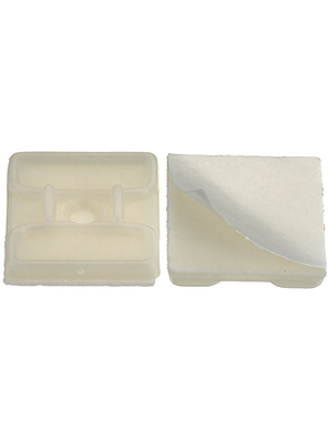 RND Cable - RND 475-00384 - Cable tie mount 2.4...4 mm white, RND 475-00384, RND Cable