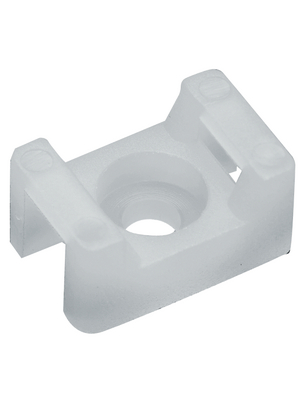RND Cable - RND 475-00386 - Cable tie mount 2.4...9.0 mm white, RND 475-00386, RND Cable