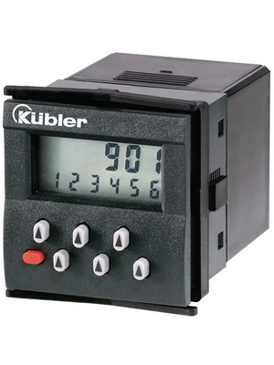 Kbler - 6.901.010.800 - Preset Counter, Battery-powered, 48 x 48 mm 2 x 6 digit LCD 25 Hz 12...250 VAC/DC Lithium-Batterie, 6.901.010.800, Kbler