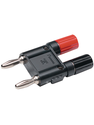 Pomona - 1286 - Plug/binding post ? 4 mm red + black 30 VAC 60 VDC, 15 A 63 mm, 1286, Pomona