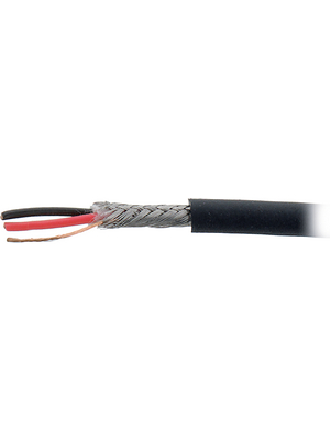 Belden - 1800F - Audio cable   2 x0.20 mm2 black, 1800F, Belden