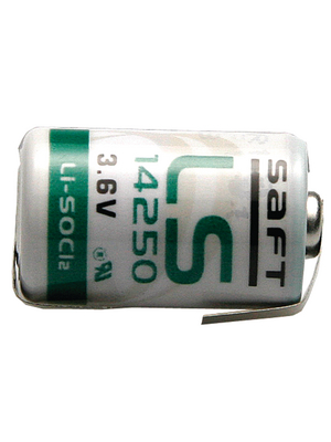 Saft - LS14250 CNR - Lithium battery 3.6 V 1200 mAh, 1/2AA, LS14250 CNR, Saft