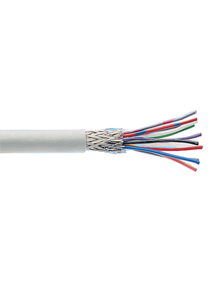 Ceam - LI-YCY 3X2X0,25 - Control cable 3 x 2 x 0.25 mm2 shielded Copper grey, LI-YCY 3X2X0,25, Ceam