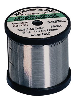 Edsyn - SA 5250 - Solder wire Sn96/Ag4 250 g 0.5 mm, SA 5250, Edsyn