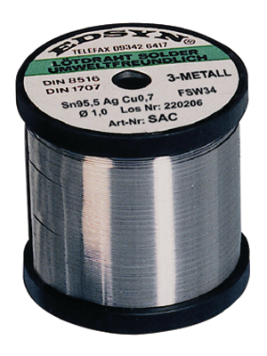 Edsyn - SA 8250 - Solder wire Sn96/Ag4 250 g 0.8 mm, SA 8250, Edsyn