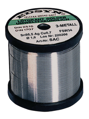 Edsyn - SAC 5250 - Solder wire Sn95.5/Ag3.8/Cu0.7 250 g 0.5 mm, SAC 5250, Edsyn