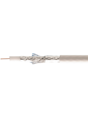 Macab - RG-6T, PVC - Coaxial cable   1 x1.02 mm Copper wire blank white, RG-6T, PVC, Macab