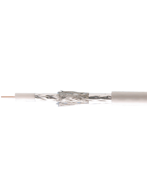 Macab - RG-59T - Coaxial cable   1 x0.81 mm Copper wire blank white, RG-59T, Macab