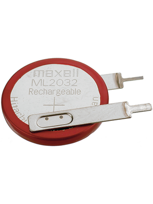 Maxell - ML2032T17 - Button cell battery Lithium 3 V 65 mAh, ML2032T17, Maxell