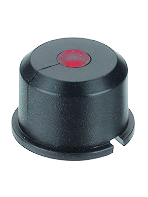 MEC - 1E098 - Cap, round, black for red LED red, 1E098, MEC