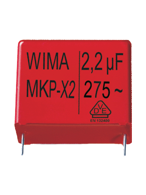 Wima - MKX21W32204F00KSSD - X2 capacitor, 220 nF, 275 VAC, MKX21W32204F00KSSD, Wima