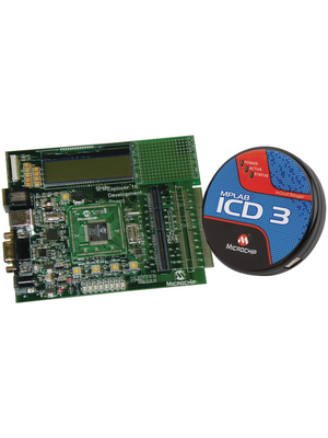Microchip - DV164037 - ICD 3 with Explorer 16 PC hosted mode PIC24FJ128GA010, dsPIC33F256GP710 5 V, DV164037, Microchip