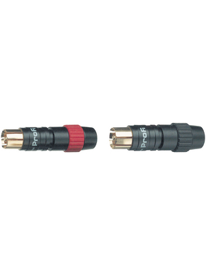 Neutrik - NF2C-B/2 - Cable plug black red + black PU=Pair (2 pieces), NF2C-B/2, Neutrik