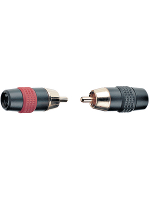 Contrik - NF2CTF/2 - Cable socket black red + black PU=Pair (2 pieces), NF2CTF/2, Contrik