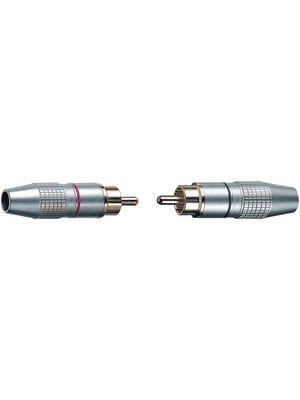 Contrik - CAP3342/2-6 - Cable plug nickel-plated red + black PU=Pair (2 pieces), CAP3342/2-6, Contrik