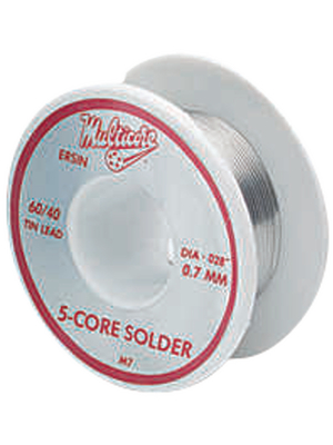 Multicore - ERSIN 362 49G 0.7MM - Solder wire Sn60/Pb40 49 g 0.7 mm, ERSIN 362 49G 0.7MM, Multicore