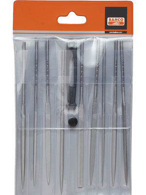 Bahco - 2-471-16-1-0 - 9-part needle file set 160 mm 1 (middle cut file), 2-471-16-1-0, Bahco