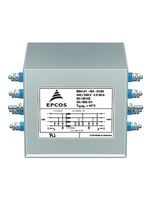 EPCOS - B84131-M3-A116 - Mains filter Phases 3 16 A 440 VAC, B84131-M3-A116, EPCOS