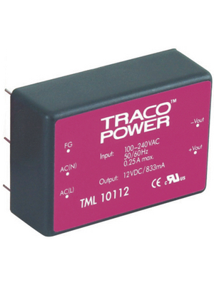 Traco Power - TML 05124 - Switching power supply 5 W, TML 05124, Traco Power