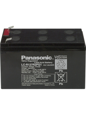 Panasonic Automotive & Industrial Systems - LC-R064R5P - Lead-acid battery 6 V 4.5 Ah, LC-R064R5P, Panasonic Automotive & Industrial Systems