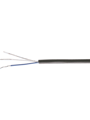 Nexans - EHEA 2PR BLACK - Audio cable   1 x 2x0.22 mm2 black, EHEA 2PR BLACK, Nexans