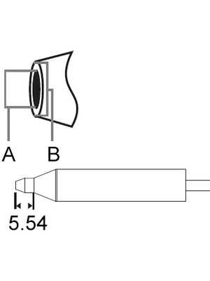 Metcal - DFP-CN3 - Desoldering tip Standard lenght, 0.76 mm x 1.78 mm 390 C, DFP-CN3, Metcal