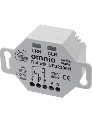 Omnio - UPS230/08 - Flush-mounted switch actuator, single relay 16A/250 VAC, UPS230/08, Omnio