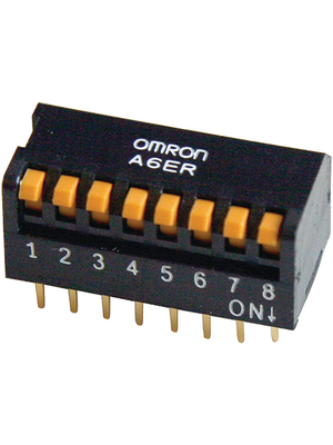 Omron Electronic Components - A6ER-2101 - DIL switch THD 2P, A6ER-2101, Omron Electronic Components