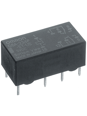 Omron Electronic Components - G6A234PBS5DC - Signal relay 5 VDC 89 Ohm 280 mW THD, G6A234PBS5DC, Omron Electronic Components