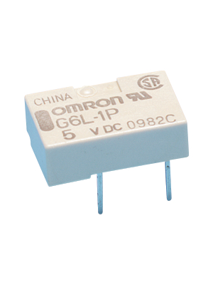 Omron Electronic Components - G6L-1P 5VDC - Signal relay 5 VDC 139 Ohm 180 mW THD, G6L-1P 5VDC, Omron Electronic Components