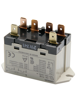 Omron Electronic Components - G7L-2A-TUB 12VDC - Industrial Relay 12 VDC 1.9 W, G7L-2A-TUB 12VDC, Omron Electronic Components
