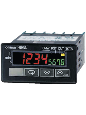 Omron Industrial Automation - H8GN-AD - Preselection counter/time lag relay 2 x 4-digit LCD 30 Hz / 5 kHz Contact 24 VDC, H8GN-AD, Omron Industrial Automation
