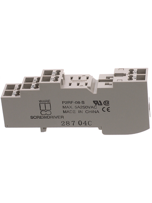 Omron Industrial Automation - P2RF-08-S - Relay socket for G2R-2-S, P2RF-08-S, Omron Industrial Automation