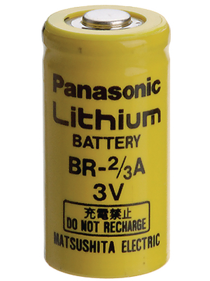 Panasonic Automotive & Industrial Systems - BR 2/3A - Lithium battery 3 V 1200 mAh, 2/3A, BR 2/3A, Panasonic Automotive & Industrial Systems