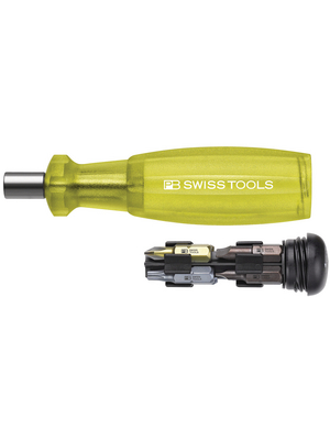 PB Swiss Tools - PB 6460 YE - Bit holder with 8 bits, yellow, PB 6460 YE, PB Swiss Tools