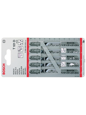 Bosch - T101D HCS - Jigsaw blades PU=Pack of 5 pieces, T101D HCS, Bosch