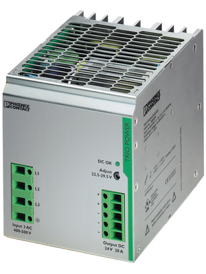 Phoenix Contact - TRIO-PS/3AC/24DC/20 - Switched-mode power supply / 20 A, TRIO-PS/3AC/24DC/20, Phoenix Contact