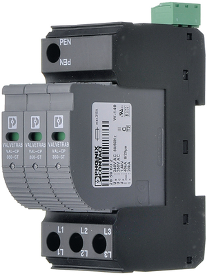 Phoenix Contact - VAL-CP-3C-350 - Surge voltage protector, type 2 3, VAL-CP-3C-350, Phoenix Contact