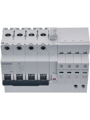 Phoenix Contact - VAL-CP-MCB-3S-350/40/FM - Surge voltage protector with back-up fuse 40 A 4, VAL-CP-MCB-3S-350/40/FM, Phoenix Contact