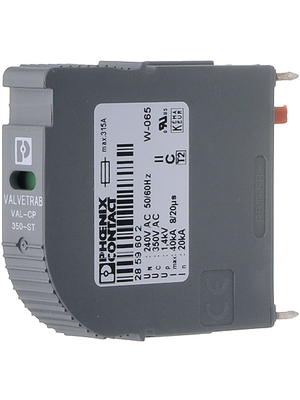 Phoenix Contact - VAL-CP-N/PE-350ST - Protection module, N-PE, type 2, plug-in, VAL-CP-N/PE-350ST, Phoenix Contact