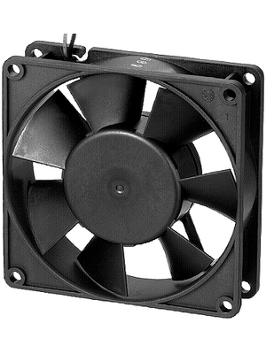 EBM-Papst - 3412N - Axial fan DC 92 x 92 x 25 mm 84 m3/h 12 VDC 2.2 W, 3412N, EBM-Papst