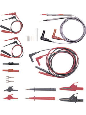 Pomona - 6340 - Safety test lead kit ? 4 mm red + black PU=Set, 6340, Pomona