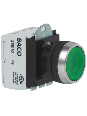Baco - L21AH10L - LED illuminated button, complete, L21AH10L, Baco