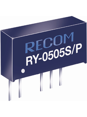 Recom - RY-0505S/P - DC/DC converter 5 VDC 5 VDC, RY-0505S/P, Recom